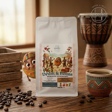 Kávésdoboz - Drum &amp; Beans – Burundi Anaerobic Rumanda szemes kávé 250 g