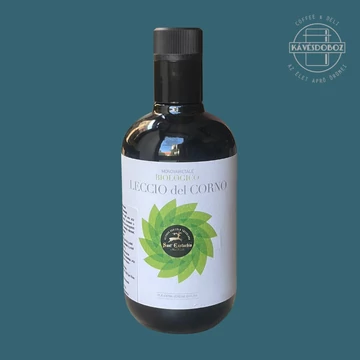 Leccio del Corno Bio – Prémium bio extra szűz (monovarietale) olívaolaj Olaszországból 500 ml