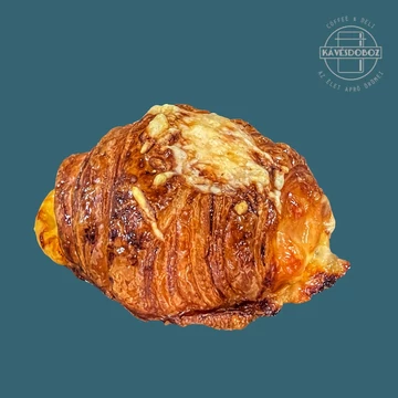Sajtos-sonkás croissant (kovászos) (Szabi A Pék)