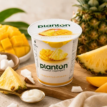 PlantOn Vegangurt Ananász–Mangó 150 g