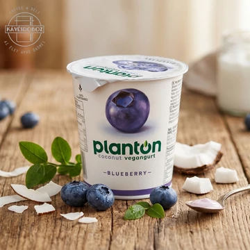 PlantOn kókuszos vegángurt áfonya 150 g