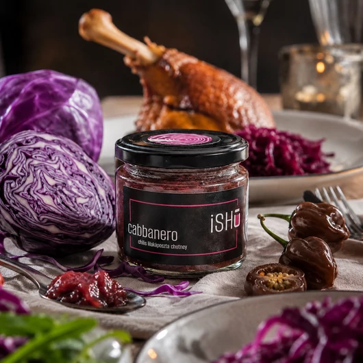 ISHU Cabbanero – Chilis Lilakáposzta Chutney 200g