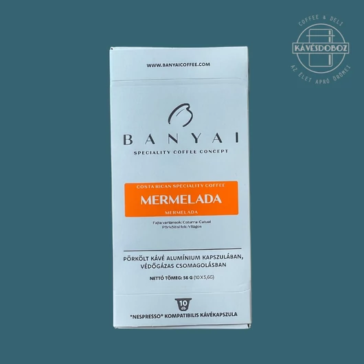 BÁNYAI COFFEE CAPSULE - MERMELADA - kávékapszula - 10 db/csomag