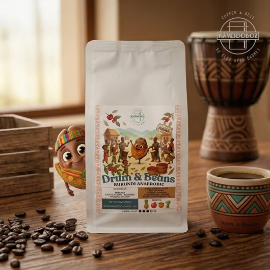 Kávésdoboz - Drum & Beans – Burundi Anaerobic Rumanda szemes kávé 250 g