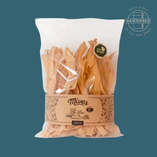 Míves Bazsalikomos-Fokhagymás Szélesmetélt – Tojásmentes, zöldséges tészta a mediterrán ízek kedvelőinek 400g