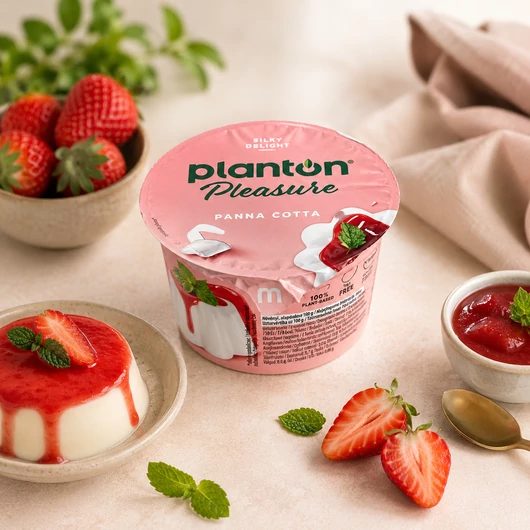 PLANTON Pleasure Panna Cotta – kókuszalapú növényi desszert 130g